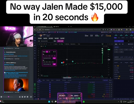 Jalen makes $15,000 in 20 seconds